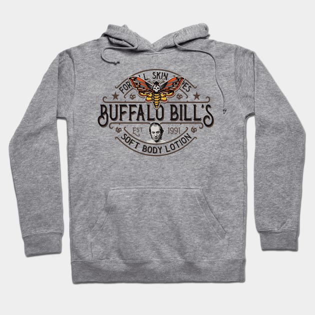 Buffalo Bill's Soft Body Lotion Lts Hoodie by Alema Art